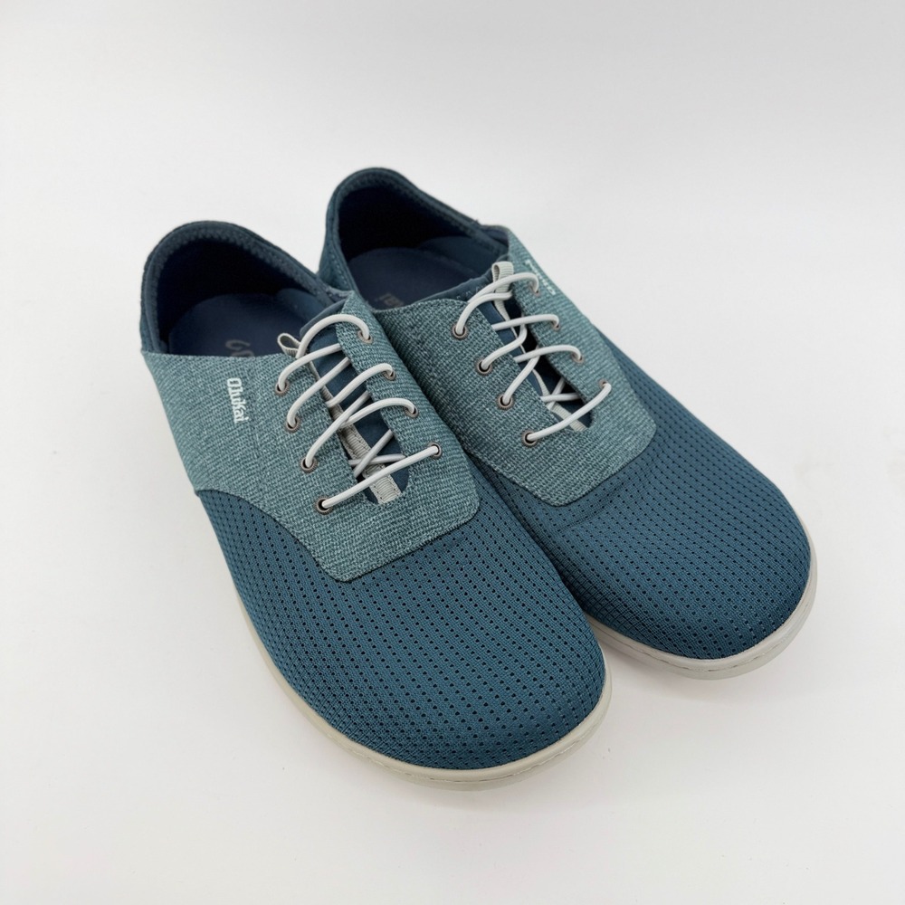OluKai Nohea Moku Boat Shoes Mens 10.5 Blue Mesh Slip On Sneakers 10283-STST